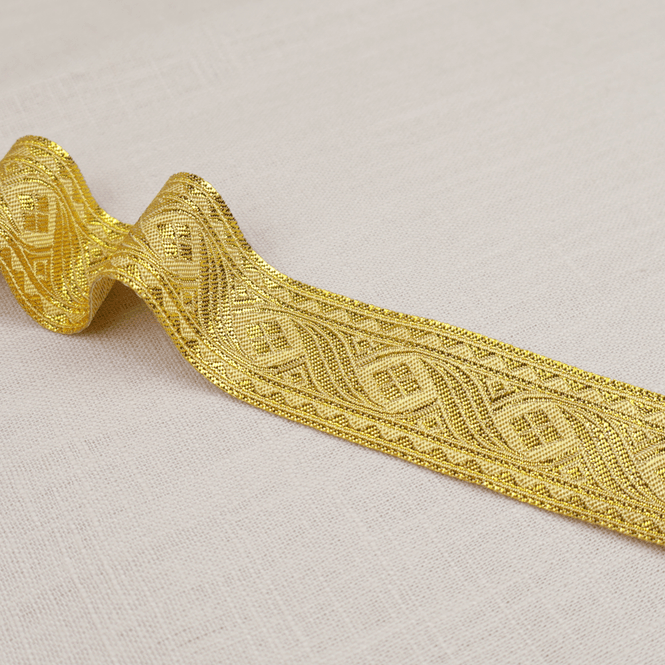 Hovedbilde Diamant Gull – Pyntebånd 33 mm