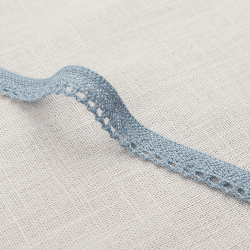 Eve Lace Støvblå - Blondebånd 10 mm