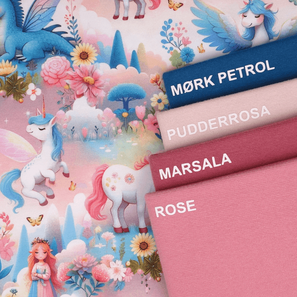 Fairytale Land Rose/Petrol - Jersey