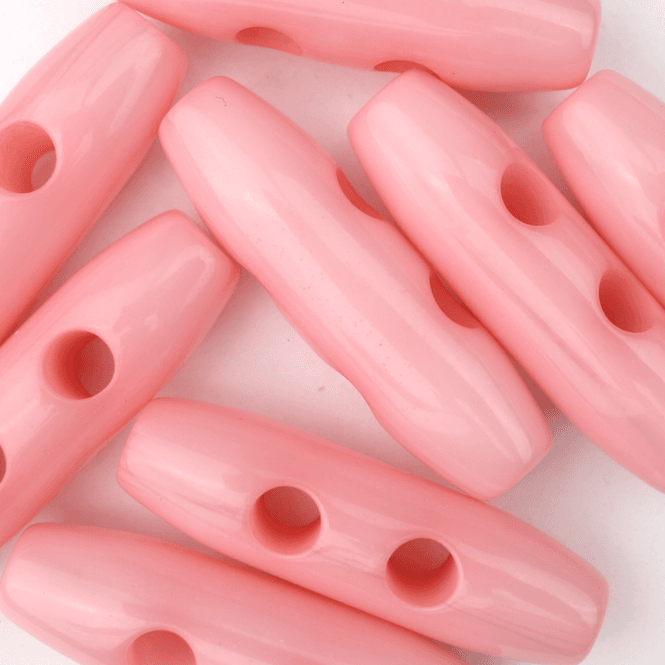 Hovedbilde Delhi Lys Rosa - 38x11 mm Resin Knapp