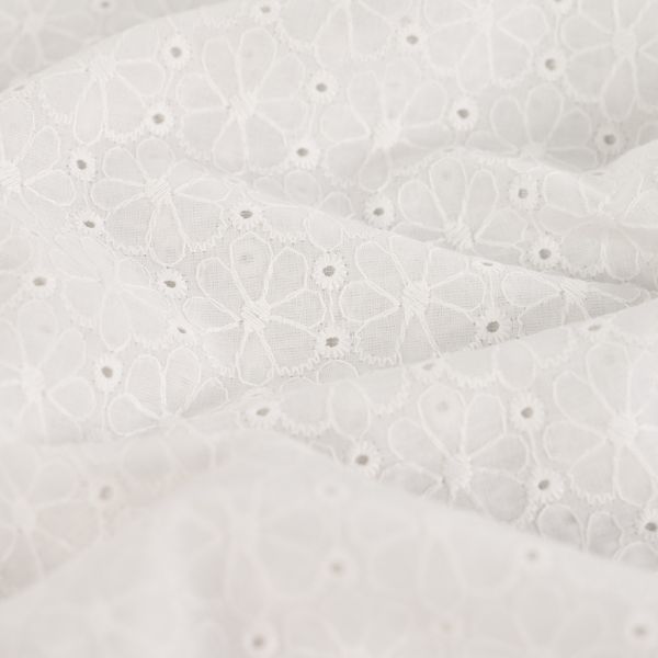 Celine Ecru - Cotton Embroidery