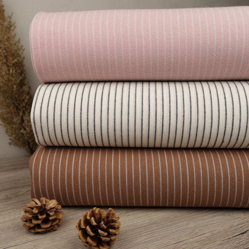 Ecru Midi Vintage Stripes - Fast Bomull