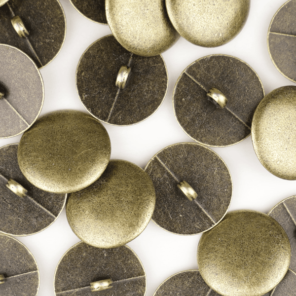 Bowie Antikk Messing - 20 mm Metall Knapp