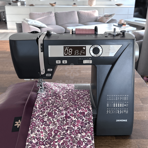 Janome SewLA Grafittgr&aring; m/Toalettmappem&oslash;nster