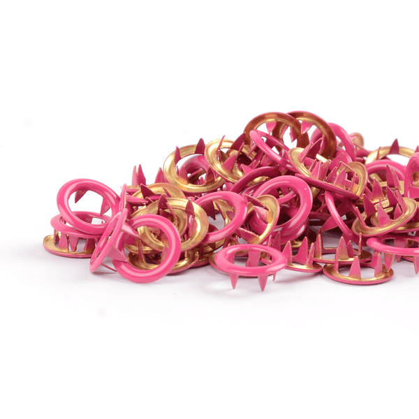 Cerise TD metalltrykknapper - 10 stk