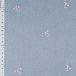 Hovedbilde Sl&oslash;yfe - Brodert Chambray