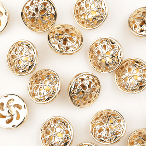 Hovedbilde Galadriel Gull - 18 mm Metall Knapp