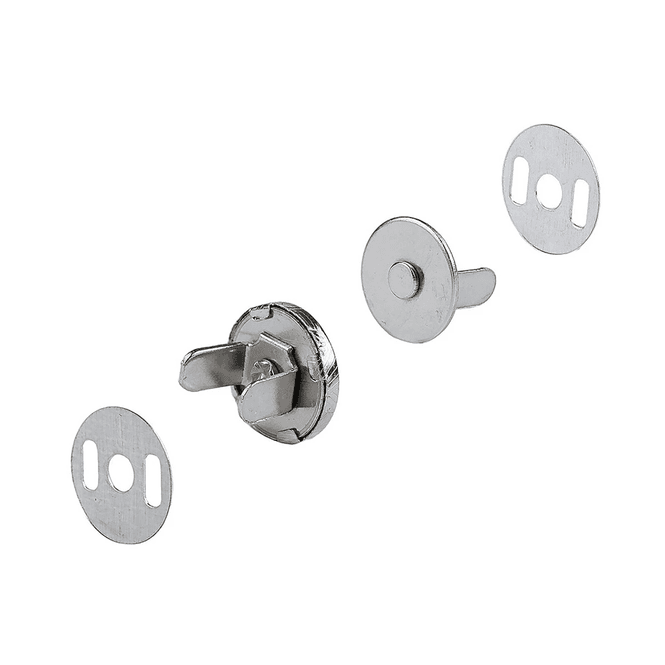 Hovedbilde Magnetlås Sølv - 10 mm - 4 sett