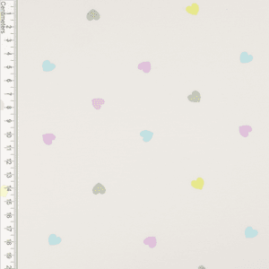 Hovedbilde Sprinkle of Hearts Hvit - Jersey
