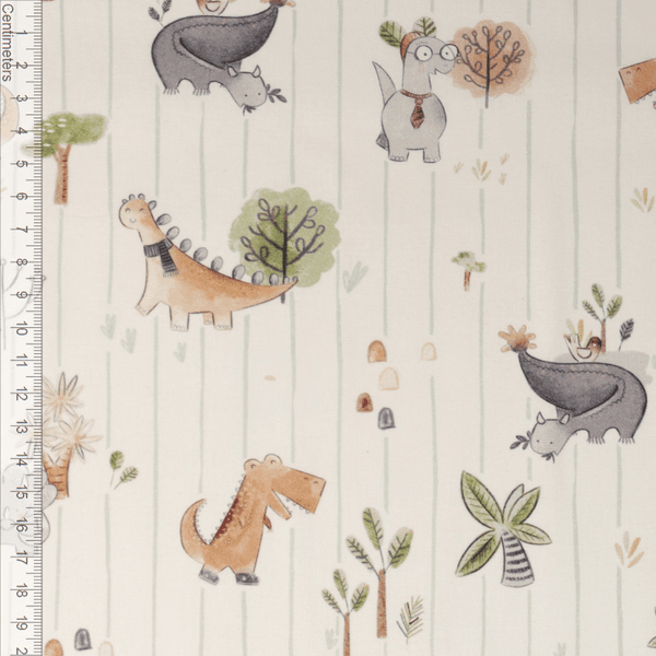 Dinoeventyr - Fast Bomull