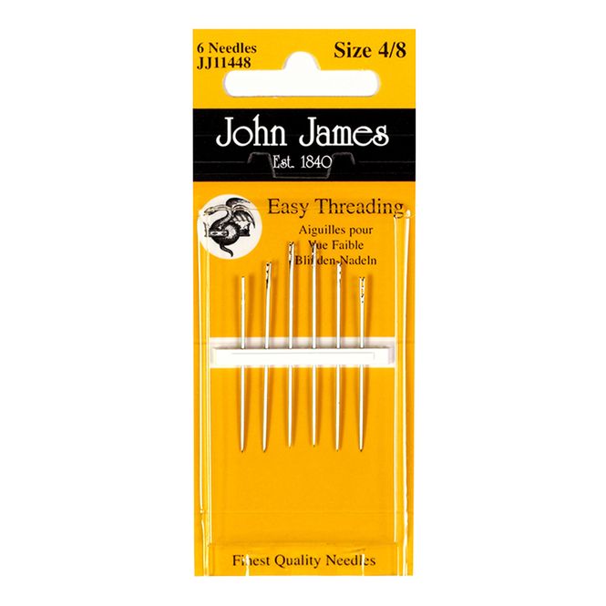 Hovedbilde Easy Threading Nåler 4/8 6 stk - John James