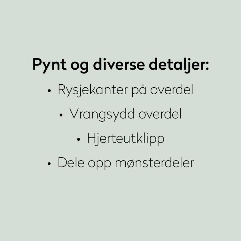 Hackepakka, Tillegg til Klær - Ida Victoria