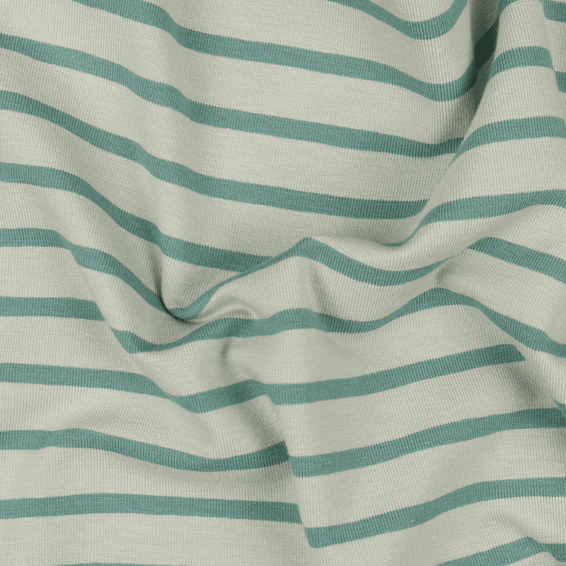 Stripes Dusty Green - Jersey