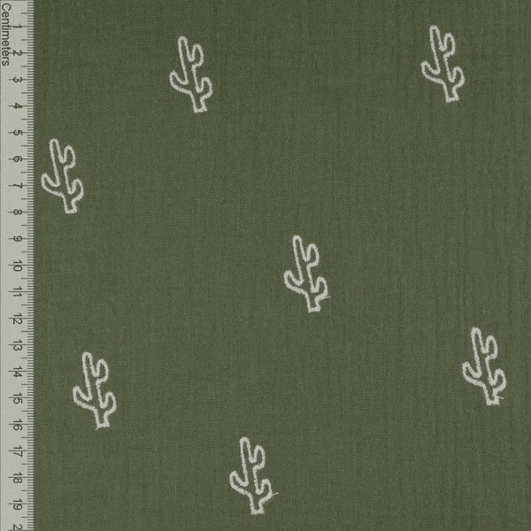 Cactus Hunter - Brodert Musselin