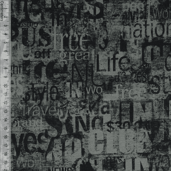 Text Black/Grey - Jersey