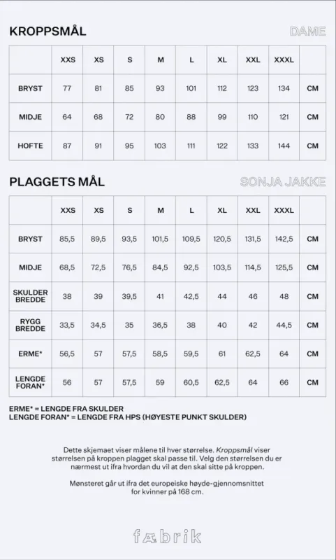 Sonja Jakke - Fæbrik