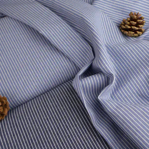 Hovedbilde Lys Bl&aring; Striper - Polycotton
