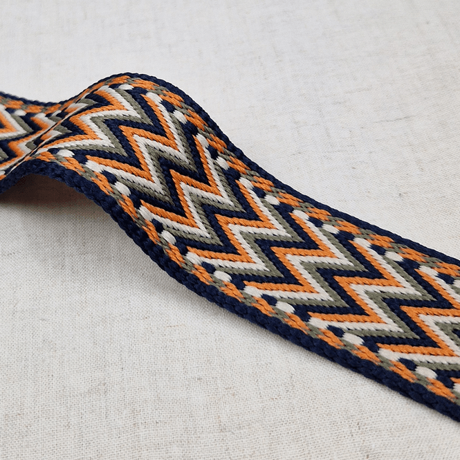 Hovedbilde Oslo Marine/Orange - Vevd Bånd 38 mm