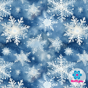 Hovedbilde Snowflake Blue - French Terry