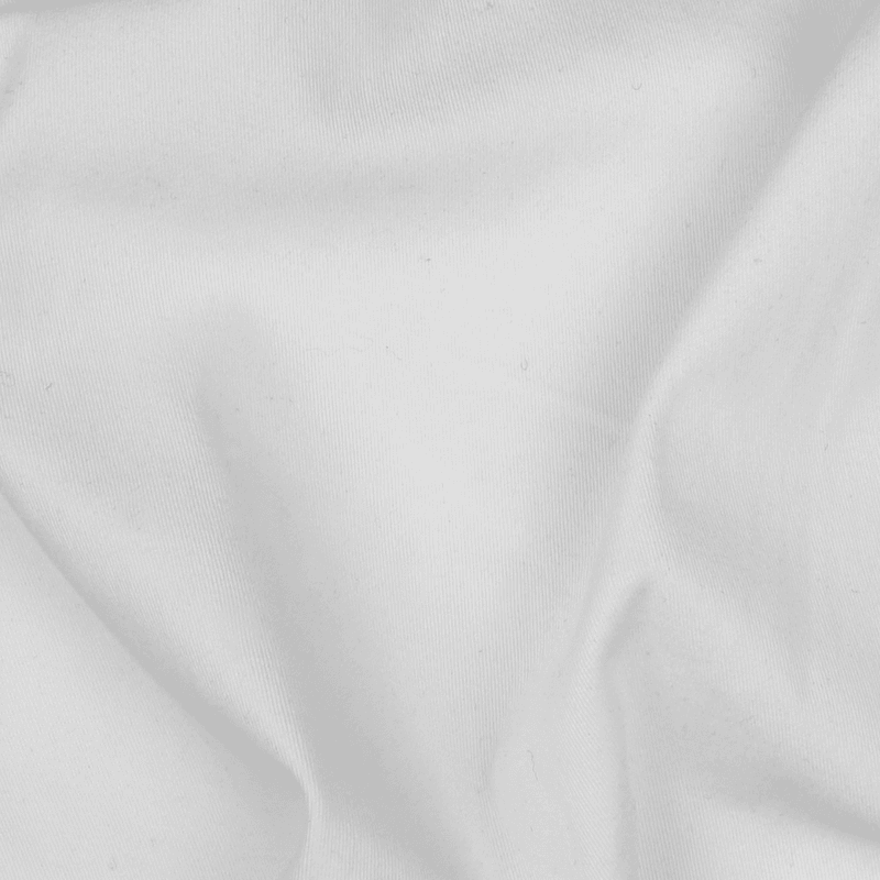 Hvit - Twill Stretch