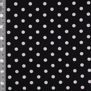 Hovedbilde Sort Polkadot - Fast Bomull