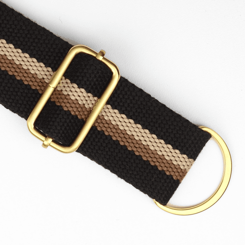 Stripy Sort - Vevd Bånd 38 mm