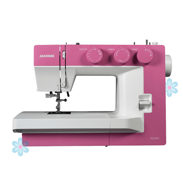 Janome 1522 Cherry Blossom Pink m/Saks og veskem&oslash;nster