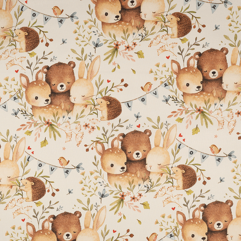 Woodland Hugs - Fast Bomull