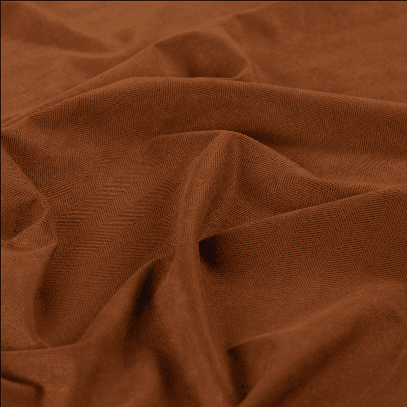 Herringbone Rust - Scuba Suede