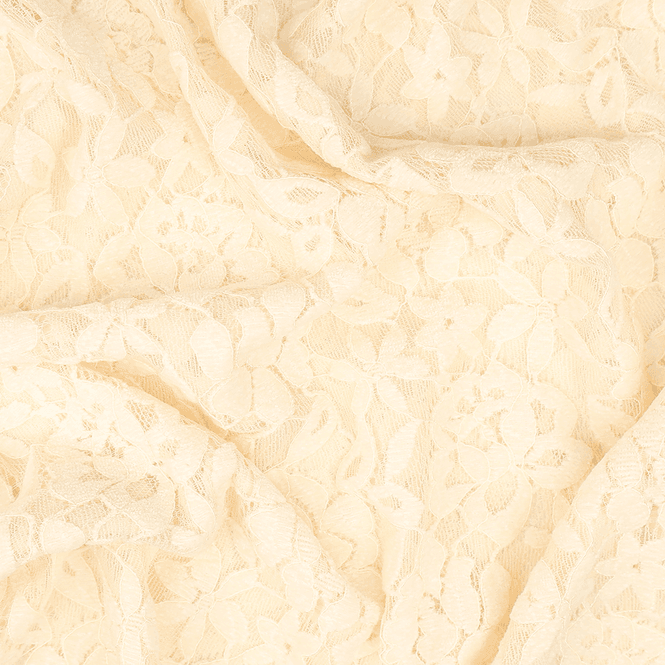 Hovedbilde Krem - Deluxe Elastisk Blondestoff