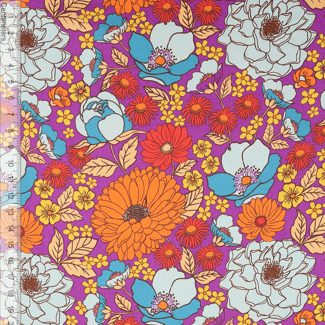 Hovedbilde Vivid Flowers - Fast Bomull