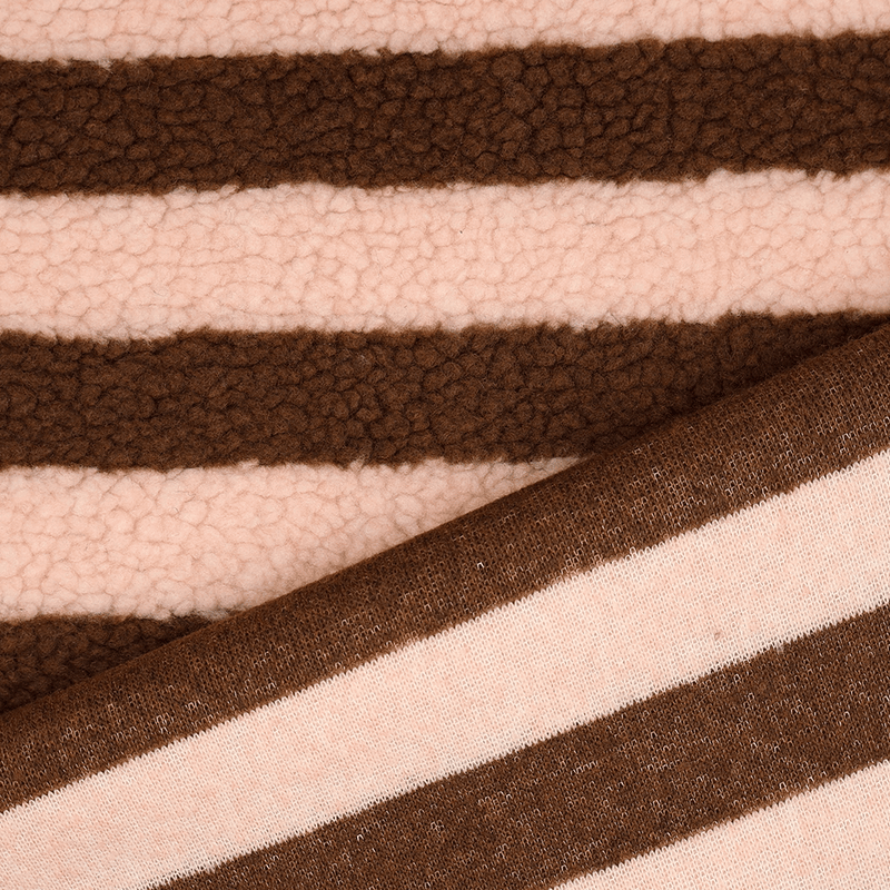 Stripe Rosa/Brun - Teddy