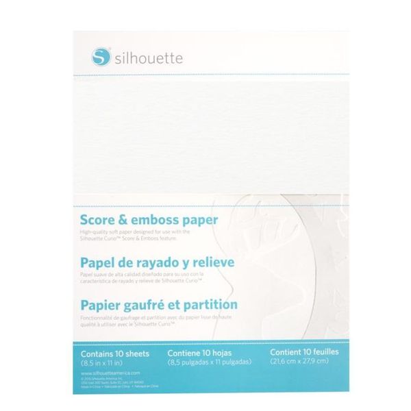 Silhouette Score and Emboss Paper - A4