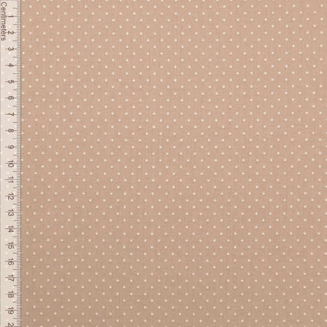 Hovedbilde Beige Miniprikk - Fast Bomull