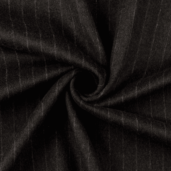 Antrasit Stripe - Jakkestoff m/ull