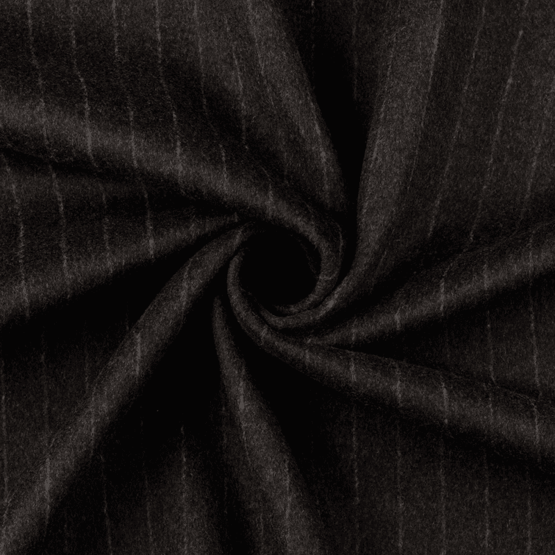Antrasit Stripe - Jakkestoff m/ull