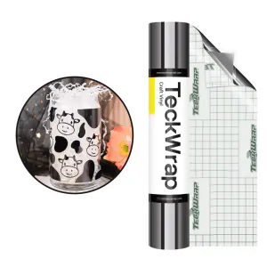 Hovedbilde Bubble Free Mirror Chrome Dekorvinyl - Space Gray 30x30cm