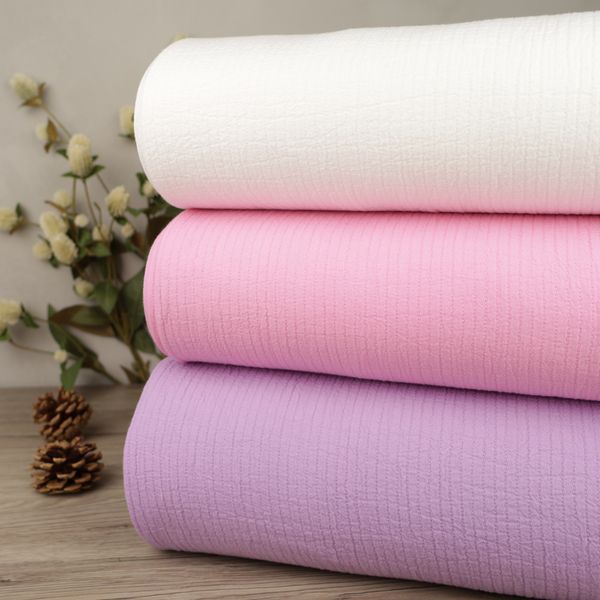 Ecru - Seersucker Bomull