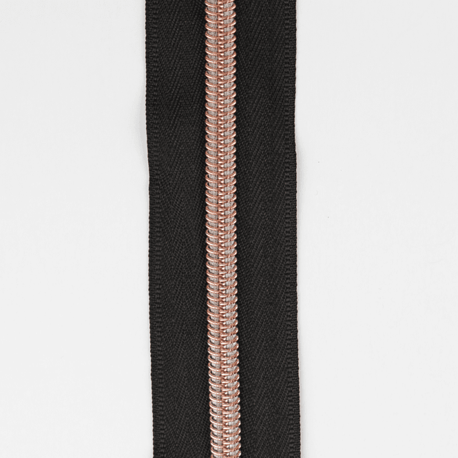 Hovedbilde Sort/Rosegull - 3 m Nylon Glidelås #5