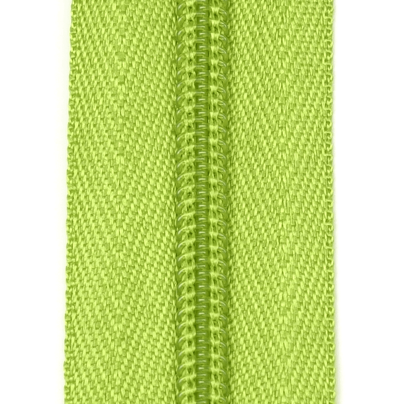 Lime - Glidelås metervare 6mm