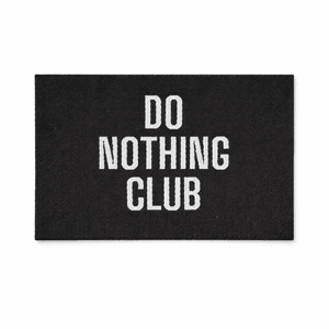 Hovedbilde Do Nothing Club - Sort - Merkelapp 57x38 mm