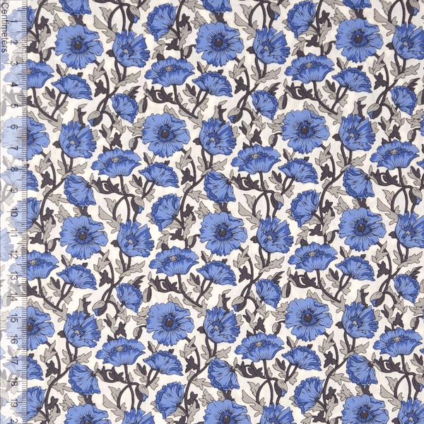 Edwina Blue - Fast Bomull