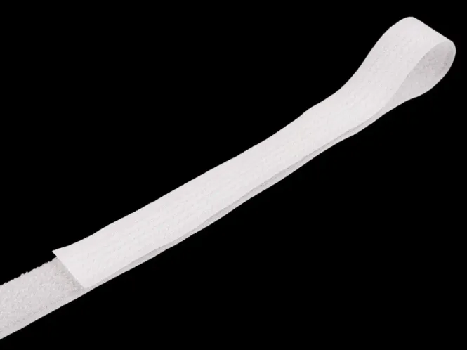 Hovedbilde Borrelås Hook/Loop i én - Hvit 20 mm 3 meter