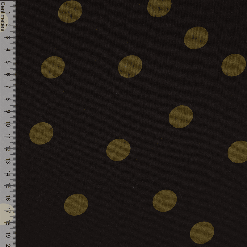 Dots Mokka - Vevd Viskose