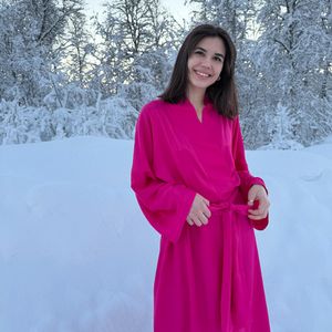 Hovedbilde M&oslash;rk Rosa - Viskosesateng