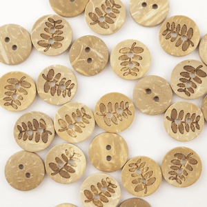 Hovedbilde Flora - 15 mm Kokosn&oslash;tt Knapp