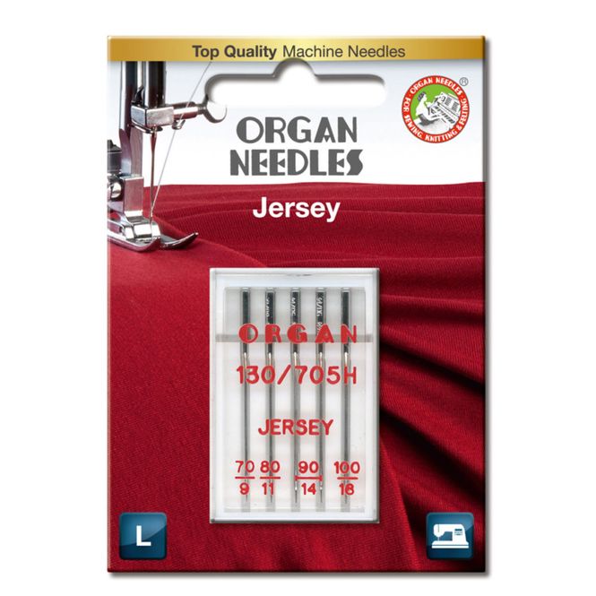 Hovedbilde Organ Symaskinnåler Jersey 70-100 5pk