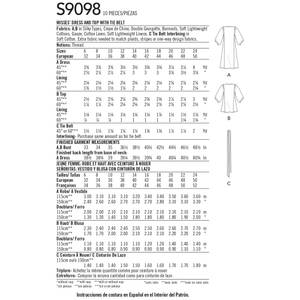 Bilde av Kjole med Ballongerme Dame - Simplicity S9098