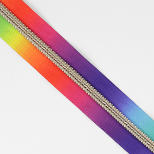 Hovedbilde Regnbue/Gull - 3 m Nylon Glidel&aring;s #5