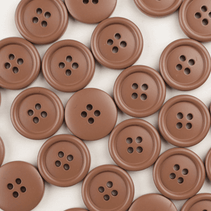 Hovedbilde Madrid Nougat - 18 mm Resin Knapp